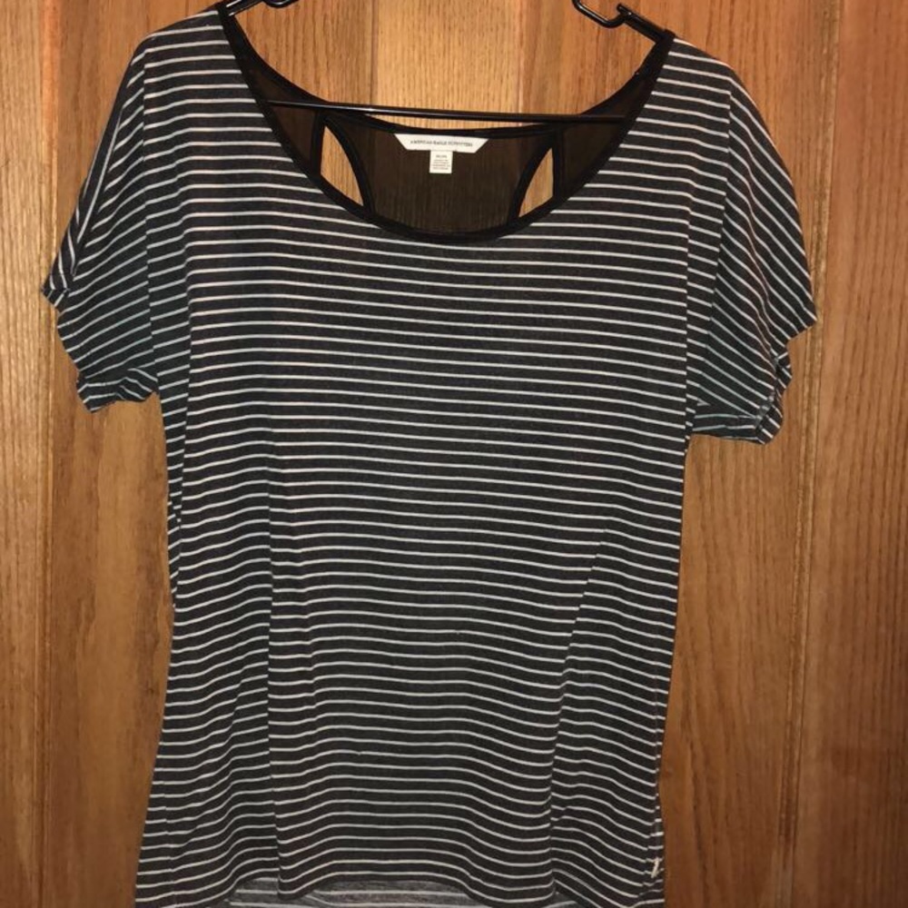 Black and white striped t shirt